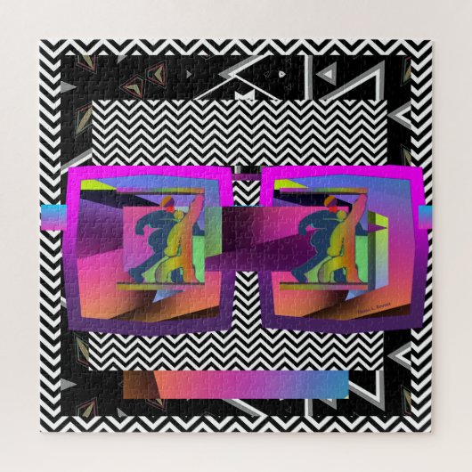 Mysterieuze bril legpuzzel (Verticaal)