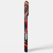 Mysterieuze buitenaardse aanwezigheid in levendige Case-Mate iPhone case (Achterkant / Rechts)