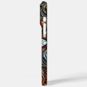 Mysterieuze buitenaardse ambacht in een kleurrijk Case-Mate iPhone case (Achterkant / Links)