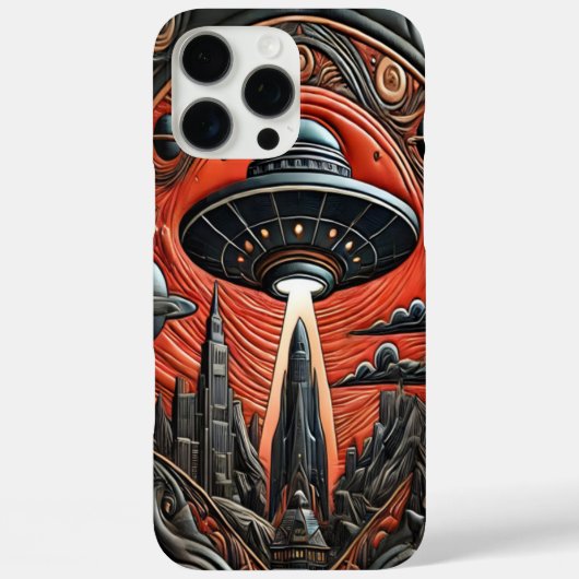 Mysterieuze buitenaardse ontmoeting over een futur Case-Mate iPhone case (Achterkant)