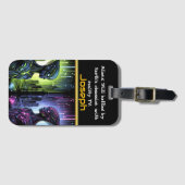 Mysterieuze buitenaardse wezens gespot op Area 51 Bagagelabel (Voorkant (horizontaal))