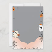 Mysterieuze Chinese Tekst Halloween Uitnodiging (Achterkant)