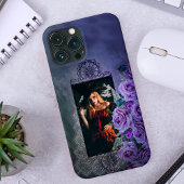 Mysterieuze Custom Paarse Gothic: Kant, Rozen Case-Mate iPhone Case