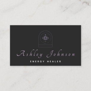 Mysterieuze Derde Oog Logo Energie Healing Astrolo Visitekaartje