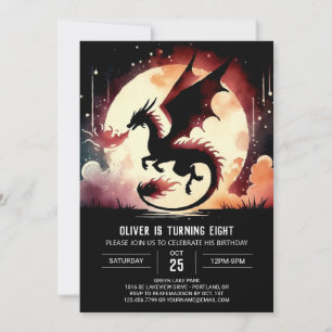 Mysterieuze Dragon verjaardagskinderen Kaart