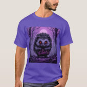 Mysterieuze egel in Spooky Forest T-shirt (Voorkant)