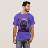 Mysterieuze egel in Spooky Forest T-shirt (Voorkant volledig)
