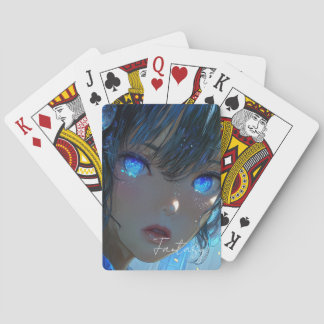 Mysterieuze Fantasie Meisje - Oceaan Kunst Estheti Pokerkaarten
