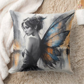 Mysterieuze fee mistige stad gloeiende etherische kussen (Deken)