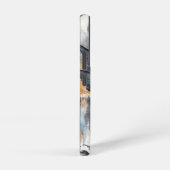 Mysterieuze fee mistige stad gloeiende etherische samsung galaxy hoesje (Rechterkant)