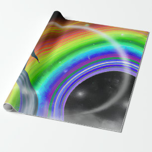 Mysterieuze figuur bij de interdimensionale starga cadeaupapier