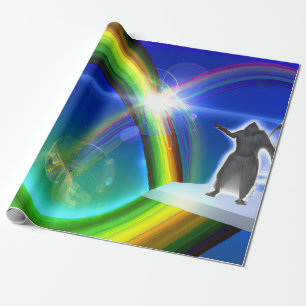 Mysterieuze figuur bij de interdimensionale starga cadeaupapier