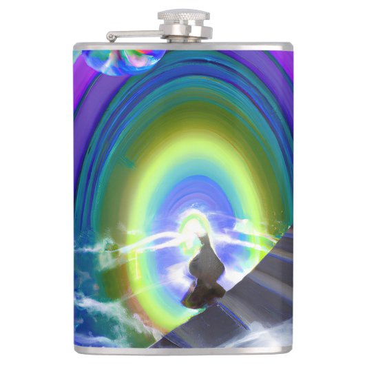 Mysterieuze figuur bij de interdimensionale starga heupfles (Voorkant)
