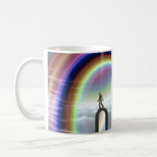Mysterieuze figuur bij de interdimensionale starga koffiemok