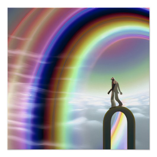 Mysterieuze figuur bij de interdimensionale starga perfect poster (Voorkant)