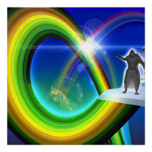 Mysterieuze figuur bij de interdimensionale starga perfect poster