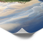 Mysterieuze Floral Surreal Natuur Land Poster (Hoek)