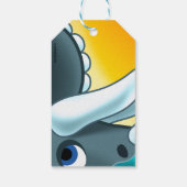 Mysterieuze gehoornde dinosaurus van Jeff Willis A Cadeaulabel (Achterkant)