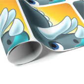 Mysterieuze gehoornde dinosaurus van Jeff Willis A Cadeaupapier (Rol Hoek)