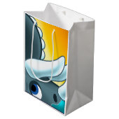 Mysterieuze gehoornde dinosaurus van Jeff Willis A Medium Cadeauzakje (Voorkant Gekanteld)