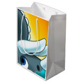 Mysterieuze gehoornde dinosaurus van Jeff Willis A Medium Cadeauzakje (Achterkant Gekanteld)