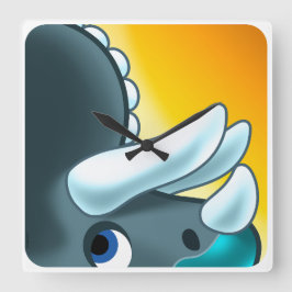 Mysterieuze gehoornde dinosaurus van Jeff Willis A Vierkante Klok