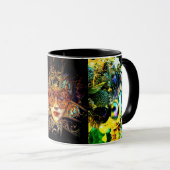 Mysterieuze gemaskerde bal beauty masker mok (Voorkant rechts)