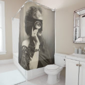 Mysterieuze gemaskerde dame gravin Castiglione Douchegordijn (In situ)