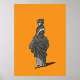 Mysterieuze gemaskerde vrouw door Wenceslaus Holla Poster