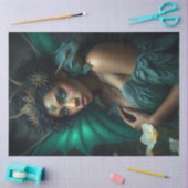 Mysterieuze gotische drakenfee tissuepapier (Craft)