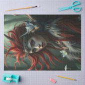 Mysterieuze gotische drakenfee tissuepapier (Craft)