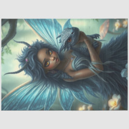 Mysterieuze gotische drakenfee tissuepapier