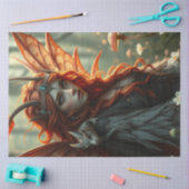 Mysterieuze gotische drakenfee tissuepapier (Craft)