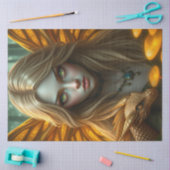 Mysterieuze gotische drakenfee tissuepapier (Craft)