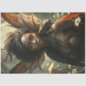 Mysterieuze gotische drakenfee tissuepapier (Voorkant)