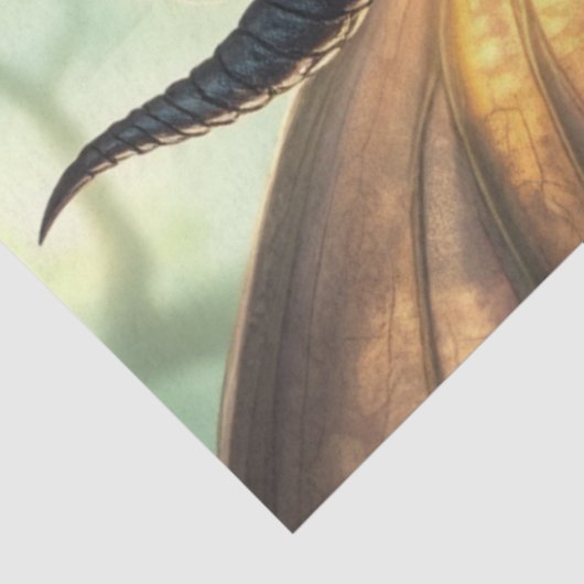 Mysterieuze gotische drakenfee tissuepapier (Detail)