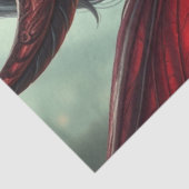 Mysterieuze gotische drakenfee tissuepapier (Detail)