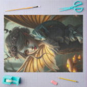 Mysterieuze gotische drakenfee tissuepapier (Craft)