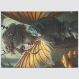 Mysterieuze gotische drakenfee tissuepapier