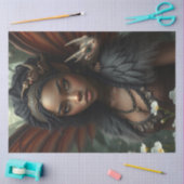 Mysterieuze gotische drakenfee tissuepapier (Craft)