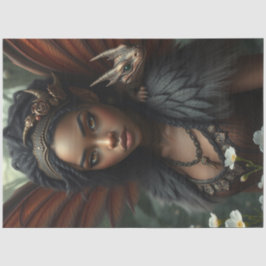 Mysterieuze gotische drakenfee tissuepapier