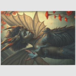 Mysterieuze gotische drakenfee tissuepapier