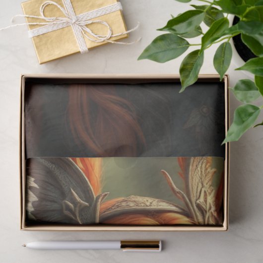 Mysterieuze gotische drakenfee tissuepapier (Geschenk)