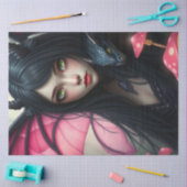 Mysterieuze gotische drakenfee tissuepapier (Craft)