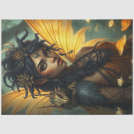 Mysterieuze gotische drakenfee tissuepapier