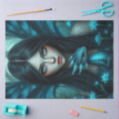 Mysterieuze gotische drakenfee tissuepapier (Craft)