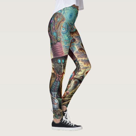 Mysterieuze grillige hoedenmaker leggings (Rechts)
