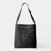 Mysterieuze gymnast / danser gepersonaliseerd crossbody tas (Achterkant)