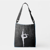 Mysterieuze gymnast / danser gepersonaliseerd crossbody tas (Voorkant)