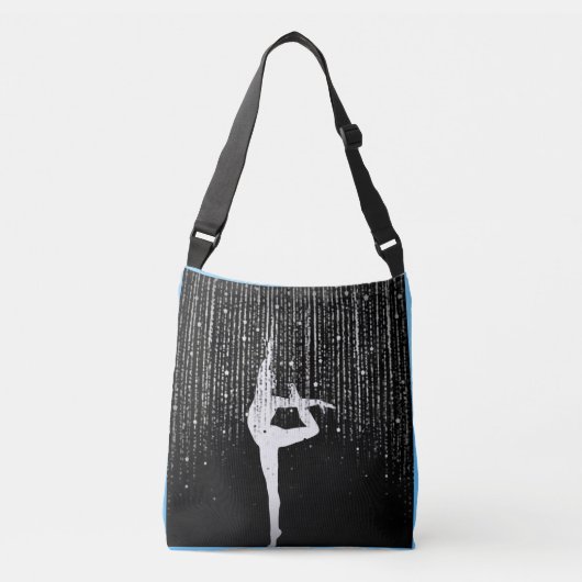 Mysterieuze gymnast / danser gepersonaliseerd crossbody tas (Voorkant)